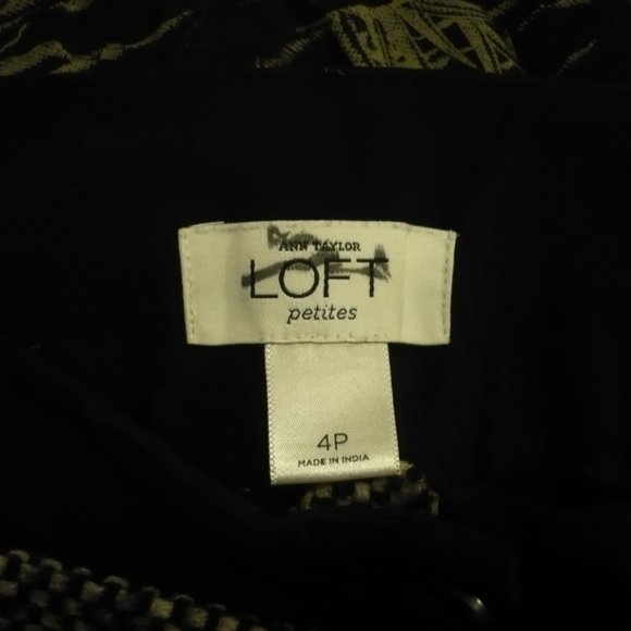 Vintage LOFT Thick Wool Blend Black Banded Waist Skirt 29W - Picture 9 of 12